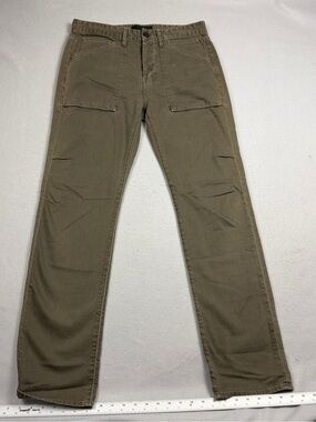 J Brand Mens Olive Green Jeans 32x33 Straight Leg 5 Pocket Denim